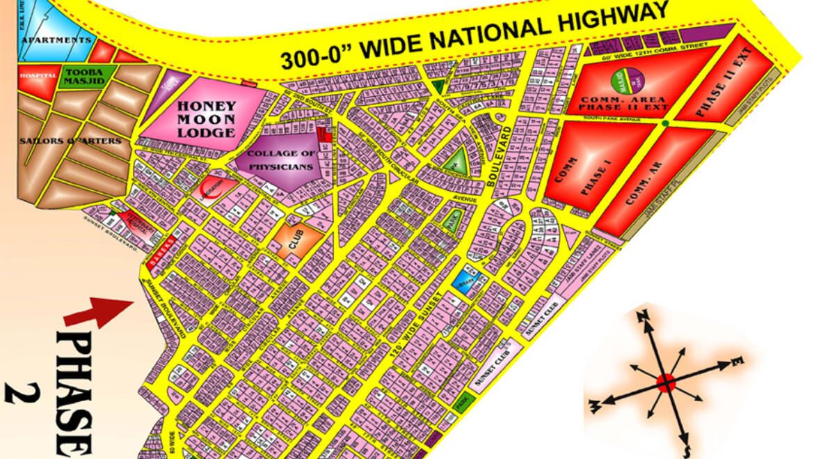 DHA-Karachi-Phase-II-Map
