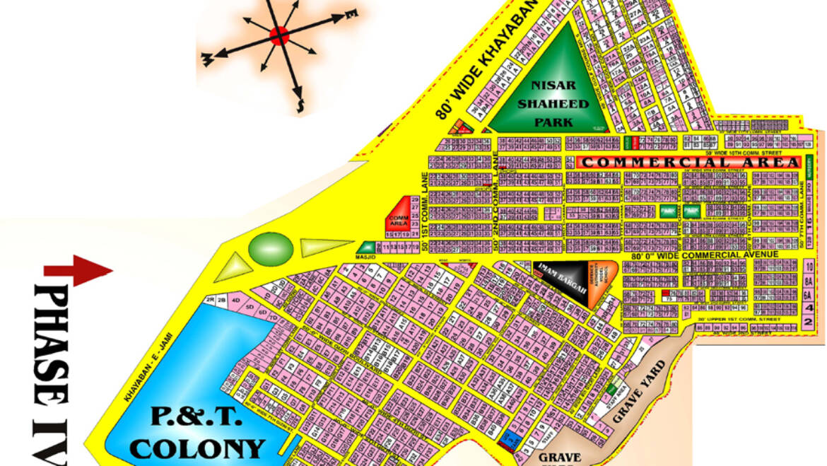 DHA-Karachi-Phase-IV-Map