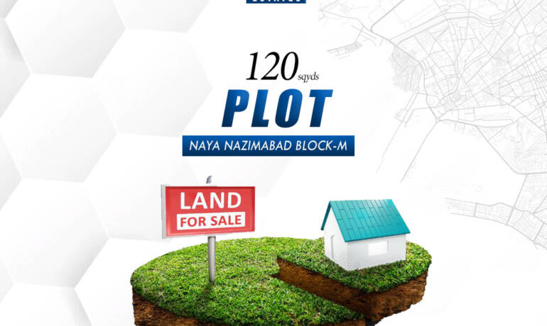 RESIDENTIAL PLOT  For Sale 120 Sqyds Approx  NAYA NAZIMABAD BLOCK-M