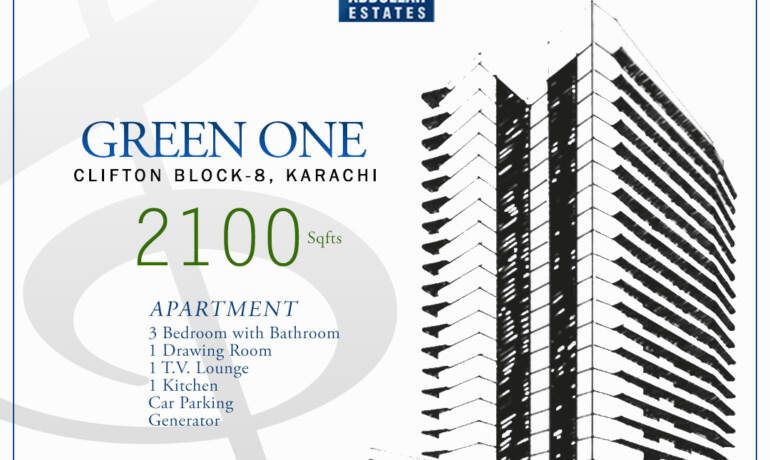 Abdullah Estates is offering apartment for rent  2100 square feet in Clifton Block 8, Karachi